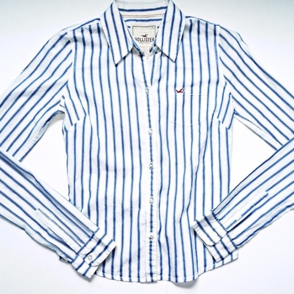 🔴Hollister Striped Button Down❗️3 @ $15❗️ - Picture 3 of 3