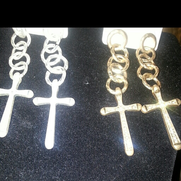 Cross earrings