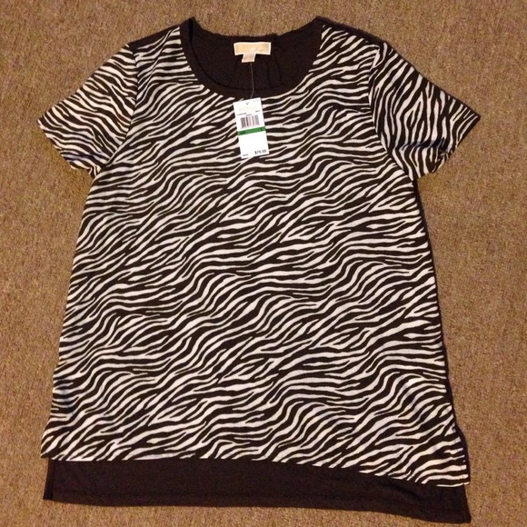 Michael Kors zebra print shirt