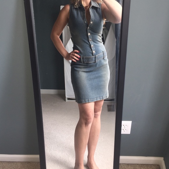 hot kiss denim dress