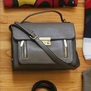 3.1 Philip Lim Target Crossbody Taupe Satchel