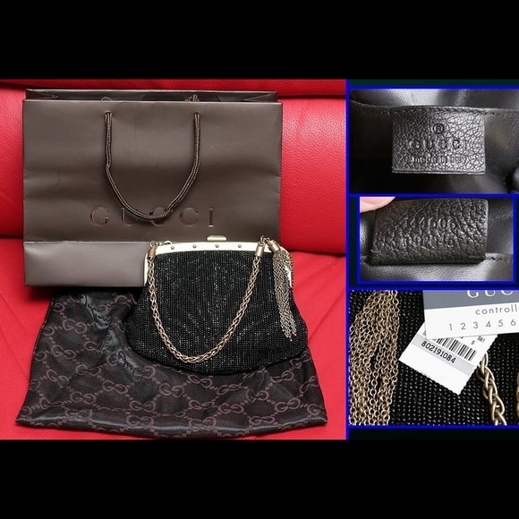 $2499 NEW RARE Tom Ford Era Gucci Beaded Bag - Picture 3 of 7