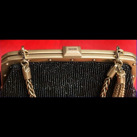 $2499 NEW RARE Tom Ford Era Gucci Beaded Bag - Picture 4 of 7
