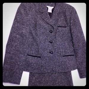 Black women's skirt suit. Very flattering fit!