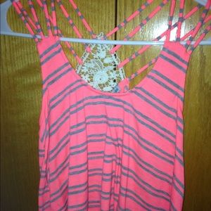 Charlotte Russe striped crop top
