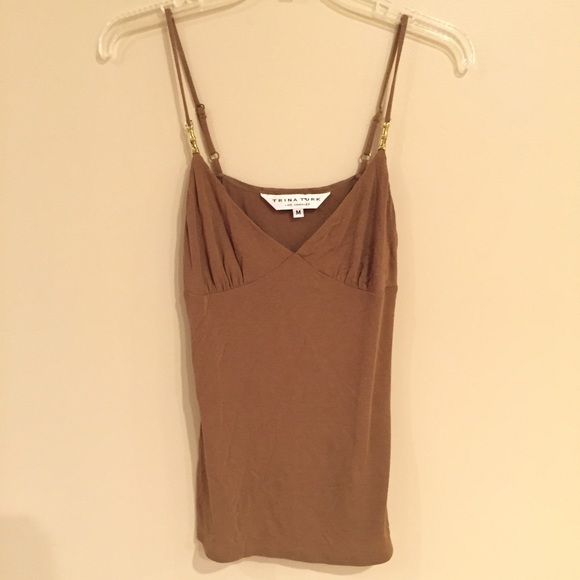 Trina Turk Brown Tank Top