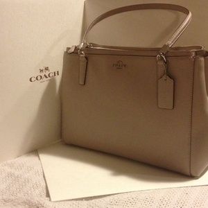 Coach Christie Carryall Saffiano Lth (Sv/Grey)