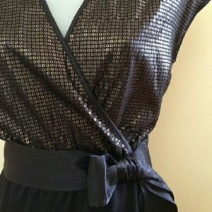 Narciso Rodriguez Black Sequin Dress