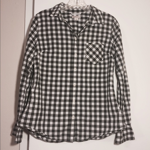 Target Merona plaid / checkered cotton shirt small