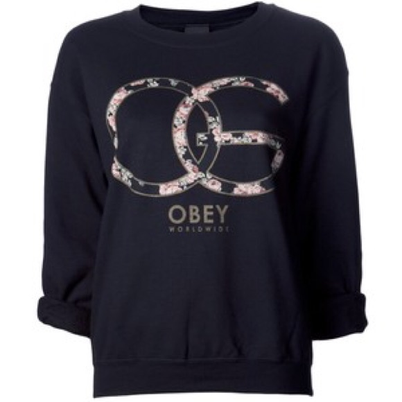 Obey Sweaters - Black obey sweatshirt