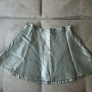 Sold****Forever 21 faux leather flare skirt