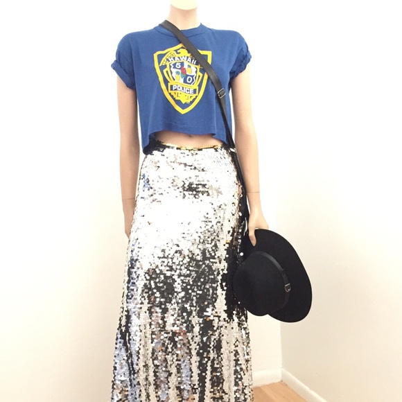 Tops - (Listing Sale) TOP: Vintage Hawaii Police Crop Top. Fits XS-L (different look)