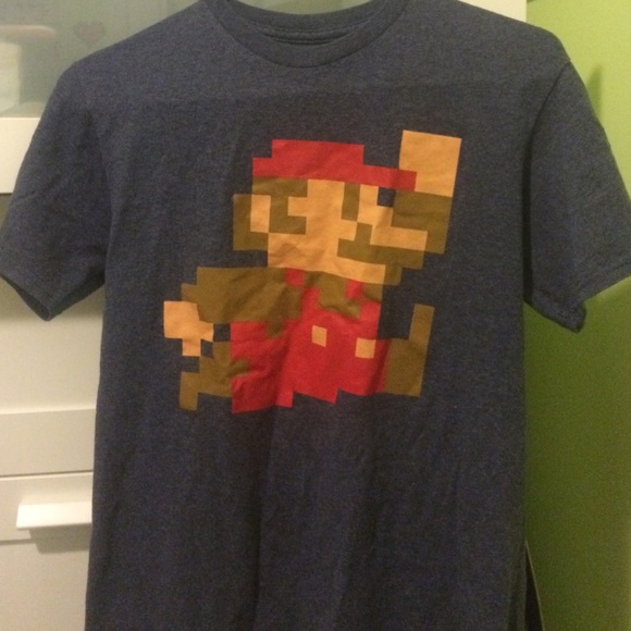 8-bit Mario men's tshirt