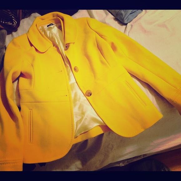 J crew mustard yellow jacket