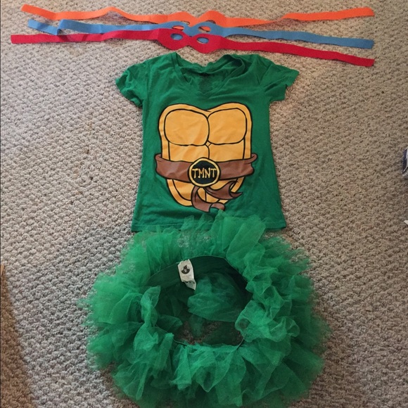 Tutu, tmnt tee, masks