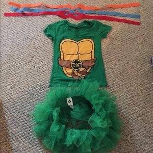 Tutu, tmnt tee, masks