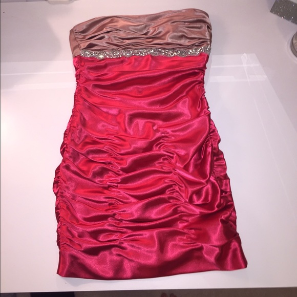 Baby pink/hot pink dress