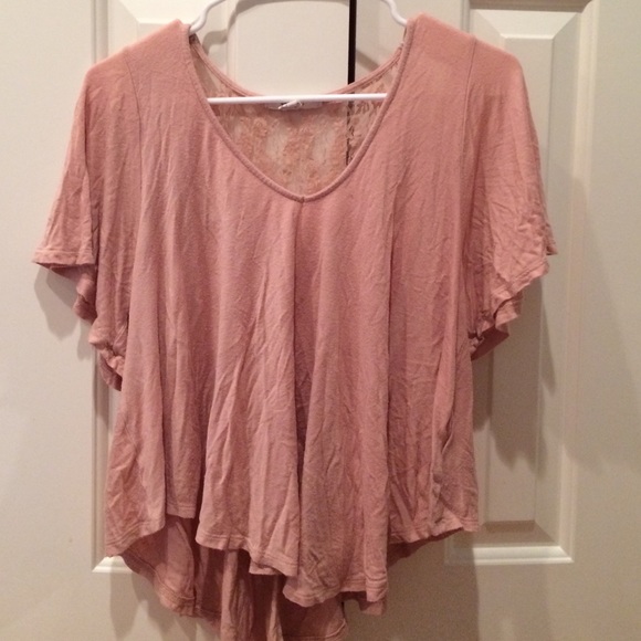 Flowy baby pink top