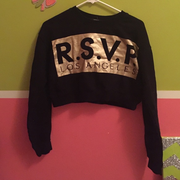 RSVP Black Crop Sweater!