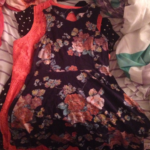 floral high neck dress