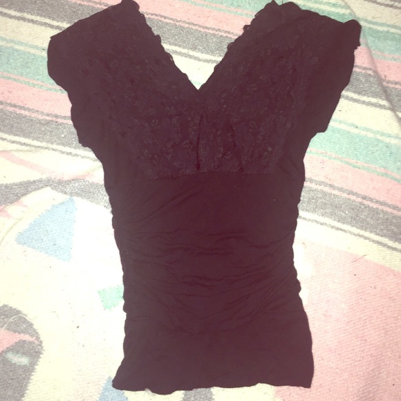 Black lace top