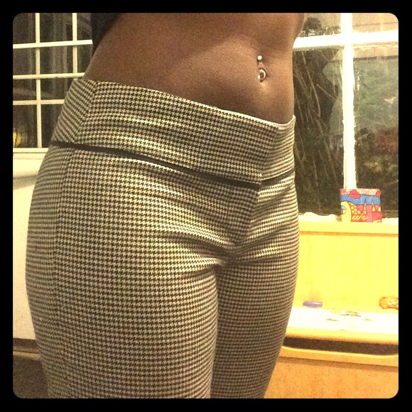 Loft Zoe style houndstooth pants