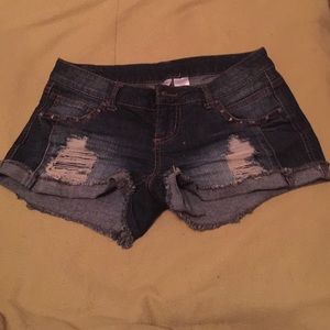 Distressed cut shorts!