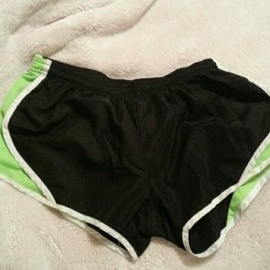 Black & Green Soffe Shorts