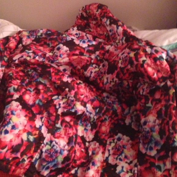 floral winter jacket
