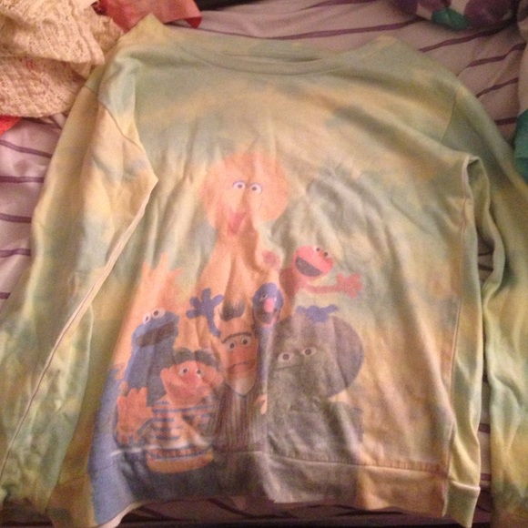 Sesame Street pastel sweater