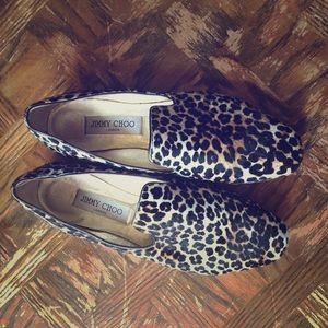 Jimmy Choo leopard print loafers (ON HOLD)