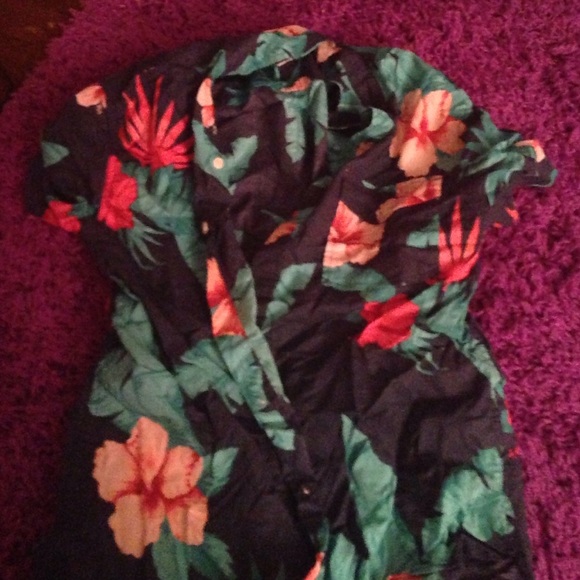 floral Hawaiian shirt unisex