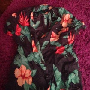 floral Hawaiian shirt unisex