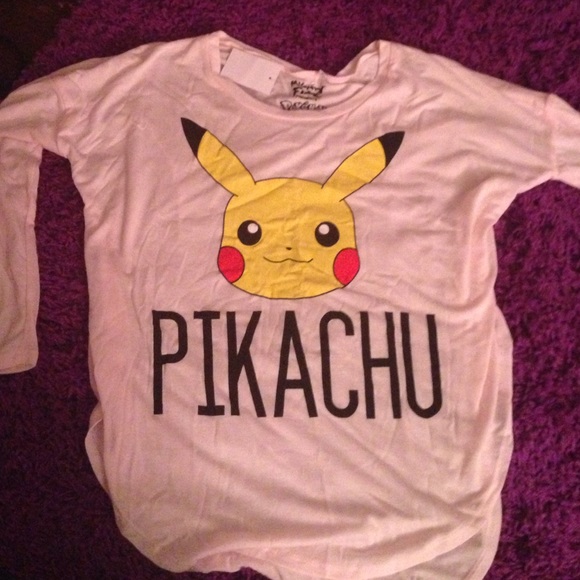 very light pink pikachu shirt brand new