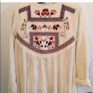 Southwestern floral embroidered jacket/cardigan