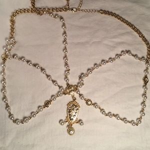 Pearled Gold Headpiece