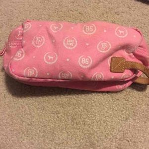Pink makeup bag