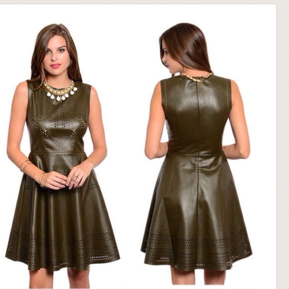 🍡️Olive Vegan Dress🍡 - Picture 2 of 2