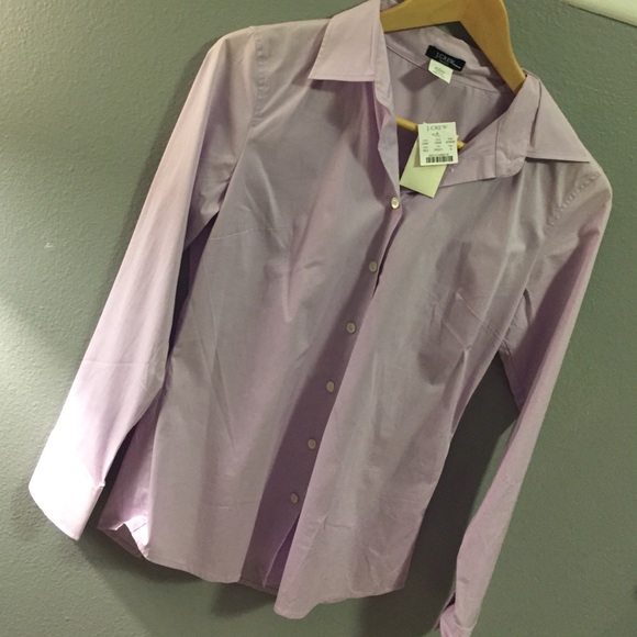 Lilac button down work top