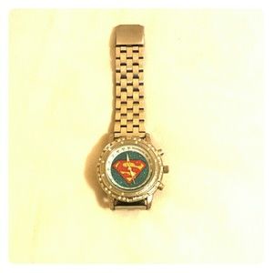 Stainless Steel Superman watch