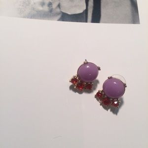 Brand New J. Crew Jewels | Purple & Orange Studs