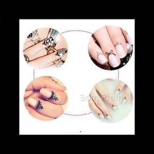 Cuticle tattoo water transfer temporary