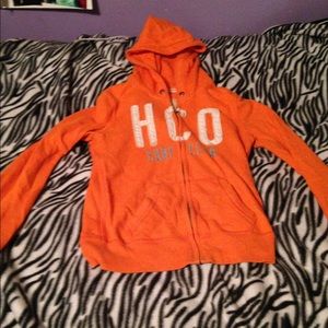 Orange Hollister sweatshirt