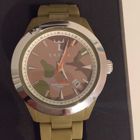 Triwa camouflage face watch with acetate band