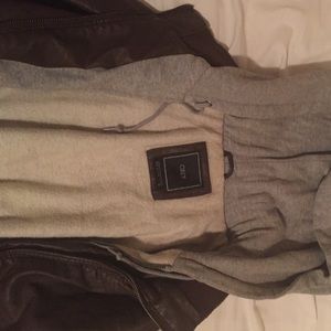Obey brown leather jacket