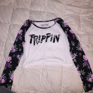 Long sleeve cop shirt 'Trippin' (small)