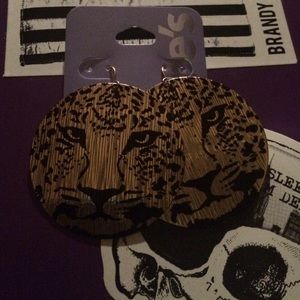 cheetah earrings