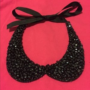 Black collar necklace