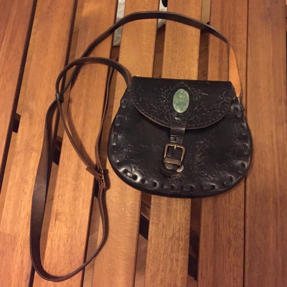 Bohemian Hard Leather Purse