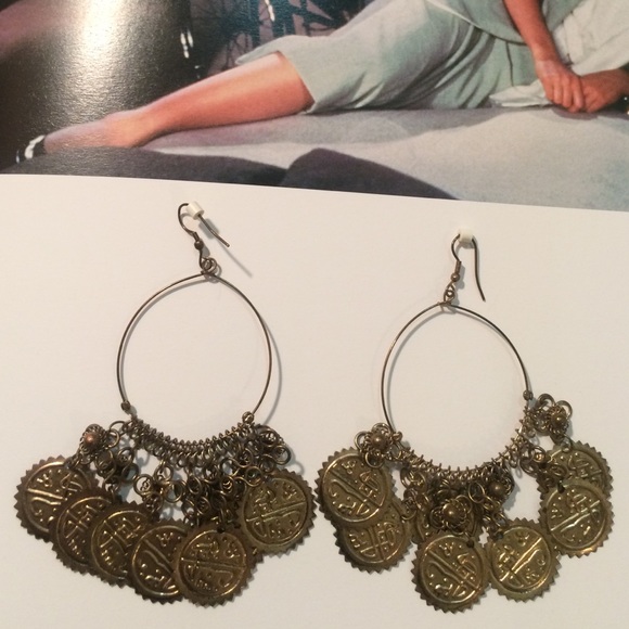 Gently Used Urban Outfitters Gold Hoops 🏆 - Picture 2 of 2